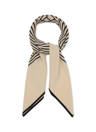Main View - Click To Enlarge - TOTEME - Centred Monogram Silk Scarf