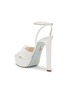  - AQUAZZURA - Cupid 130 Bridal Platform Satin Heeled Sandals