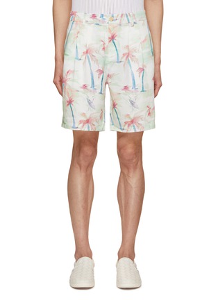 Main View - Click To Enlarge - SCOTCH & SODA - Pleated Bermuda Shorts