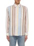 Main View - Click To Enlarge - SCOTCH & SODA - Striped Crinkled Voile Cotton Shirt