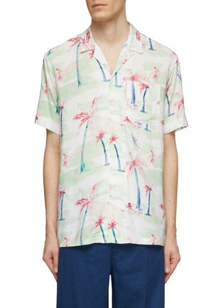 Main View - Click To Enlarge - SCOTCH & SODA - Palm Tree Print Shirt