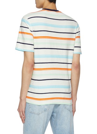 Back View - Click To Enlarge - SCOTCH & SODA - Striped Cotton T-shirt