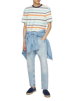 Figure View - Click To Enlarge - SCOTCH & SODA - Striped Cotton T-shirt