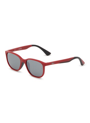 Main View - Click To Enlarge - RAY-BAN - Junior Rubber Square Sunglasses