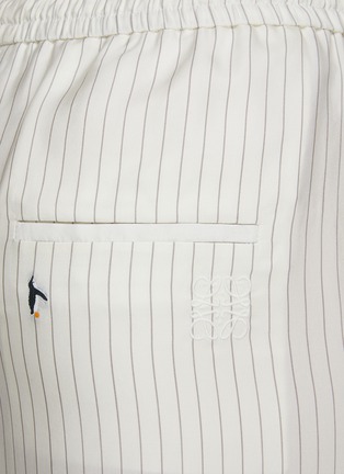  - LOEWE - x Suna Fujita Penguin Embroidered Striped Pyjama Pants
