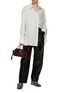 Figure View - Click To Enlarge - LOEWE - x Suna Fujita Penguin Embroidered Silk Cotton Shirt
