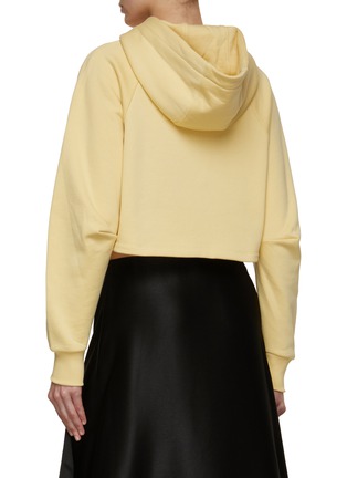 Back View - Click To Enlarge - LOEWE - Cropped Cotton Hoodie