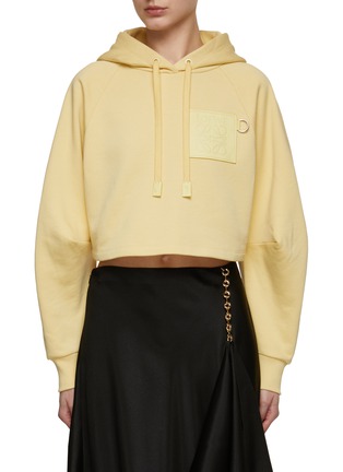 Main View - Click To Enlarge - LOEWE - Cropped Cotton Hoodie