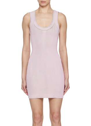 Main View - Click To Enlarge - T BY ALEXANDER WANG - Embossed Logo Mini Tank Dress
