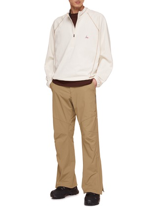 Figure View - Click To Enlarge - ROA - Mock Neck Half Zip Cotton Sweatshirt