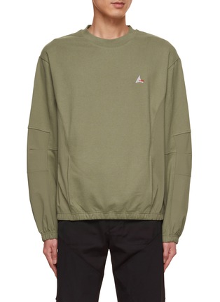 Main View - Click To Enlarge - ROA - Panelled Crewneck Sweater
