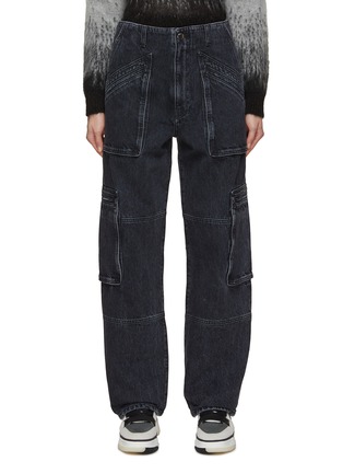 Main View - Click To Enlarge - AMIRI - Cargo Pockets Wide Leg Jeans