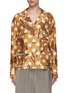 Main View - Click To Enlarge - AMIRI - Spotted Leopard Print Silk Pyjama Shirt