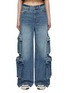 Main View - Click To Enlarge - AMIRI - Large Cargo Pocket Wide Leg Jeans