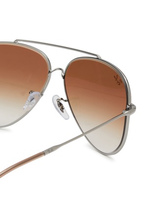 Detail View - Click To Enlarge - RAY-BAN - Metal Aviator Sunglasses