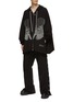 Figure View - Click To Enlarge - RICK OWENS  - Embroidered Ron Head Zip Hoodie