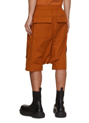 Back View - Click To Enlarge - RICK OWENS  - Cargo Pod Dropped Crotch Shorts