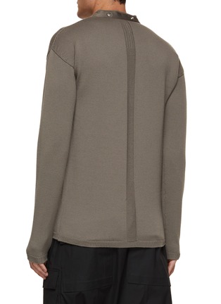 Back View - Click To Enlarge - RICK OWENS  - Peter Button Shawl Cardigan