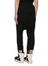 Back View - Click To Enlarge - RICK OWENS  - Drawstring Dropped Crotch Cropped Pants