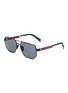 Main View - Click To Enlarge - PRADA - Metal Geometric Sunglasses