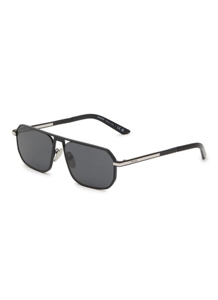 Main View - Click To Enlarge - PRADA - Metal Pillow Sunglasses