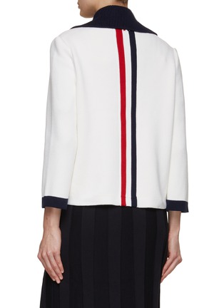 Back View - Click To Enlarge - THOM BROWNE  - Polo Collar Jacket