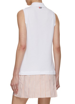 Back View - Click To Enlarge - THOM BROWNE  - Pleated Bottom Polo Dress