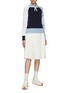 Figure View - Click To Enlarge - THOM BROWNE  - Colour Block 4 Bar Stripe Pullover