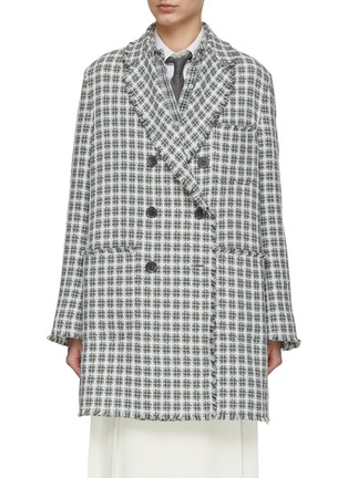 Main View - Click To Enlarge - THOM BROWNE  - Oversized Double Breasted Coat