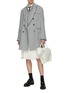 Figure View - Click To Enlarge - THOM BROWNE  - Oversized Double Breasted Coat