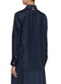 Back View - Click To Enlarge - THOM BROWNE  - Tonal 4 Bar Silk Blend Shirt