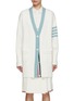 Main View - Click To Enlarge - THOM BROWNE  - Oversized 4 Bar V-Neck Cardigan