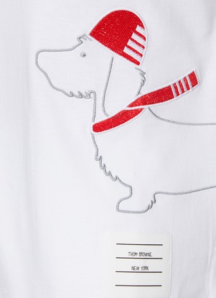  - THOM BROWNE  - Hector & Hat Embroidered T-Shirt