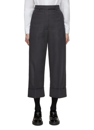 Main View - Click To Enlarge - THOM BROWNE  - High Rise Cropped Pants