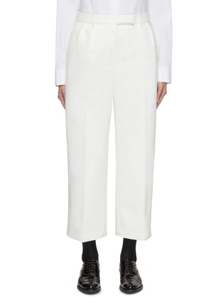 Main View - Click To Enlarge - THOM BROWNE  - Relaxed Fit Cropped Pleated Trousers
