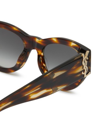 Detail View - Click To Enlarge - SAINT LAURENT - Tortoiseshel-effect Acetate Round Sunglasses