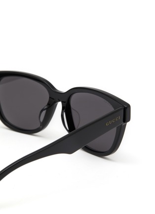 Detail View - Click To Enlarge - GUCCI - Logo Acetate Sunglasses