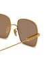 Detail View - Click To Enlarge - GUCCI - Logo Metal Sunglasses