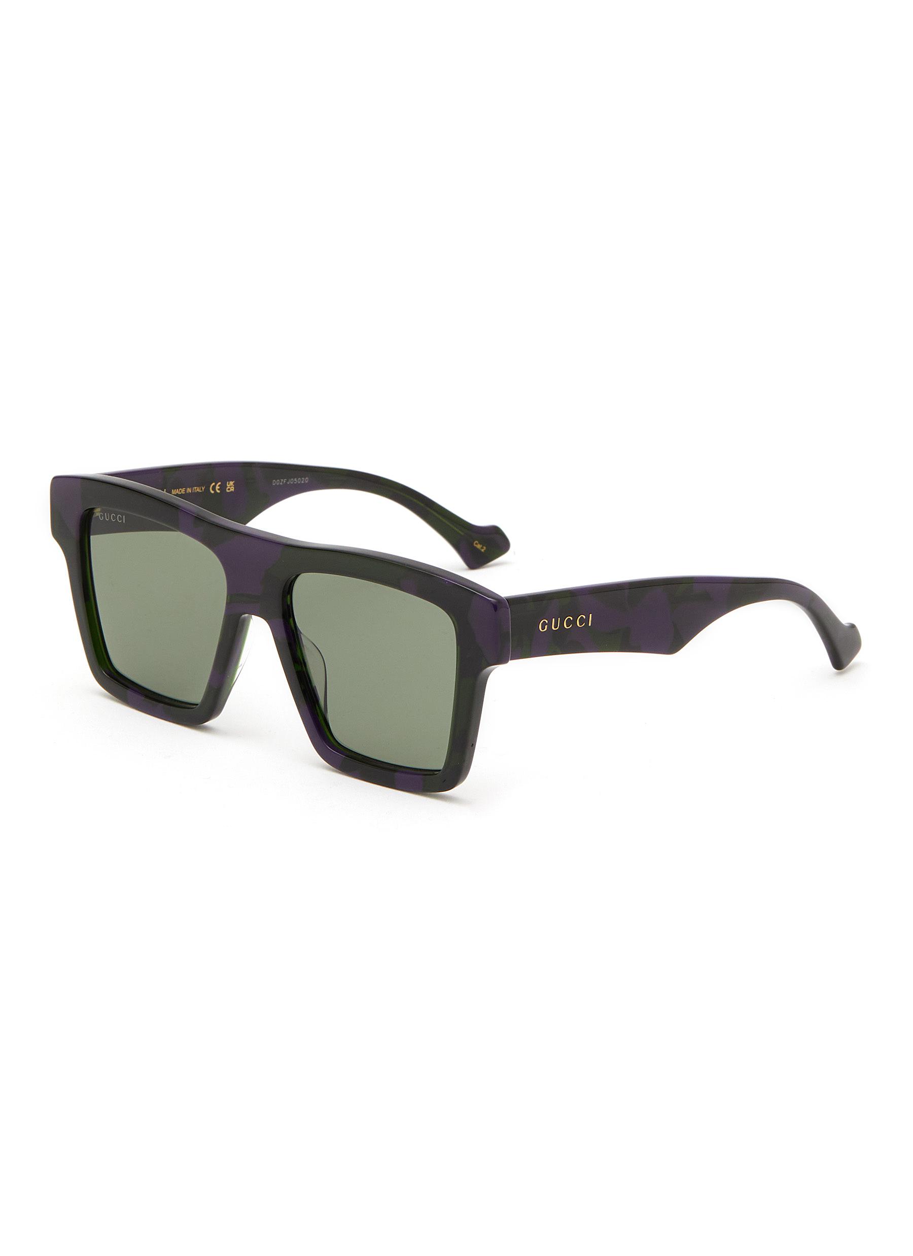 Gucci D-frame Acetate Sunglasses in Black for Men | Lyst
