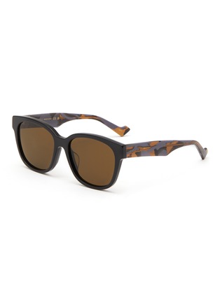 Main View - Click To Enlarge - GUCCI - Havana Temple Acetate Sunglasses