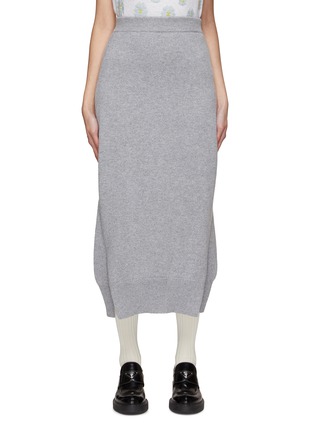 Main View - Click To Enlarge - BARRIE - Asymmetrical Side Midi Skirt