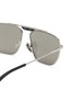Detail View - Click To Enlarge - BALENCIAGA - Logo Metal Sunglasses