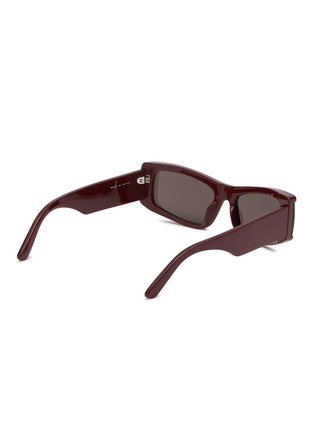 Figure View - Click To Enlarge - BALENCIAGA - Logo Rectangle Cat Eye Sunglasses