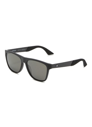 Main View - Click To Enlarge - MONTBLANC - Acetate Round Sunglasses