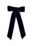 Main View - Click To Enlarge - JENNIFER BEHR - Velvet Bow Barrette — Prussian