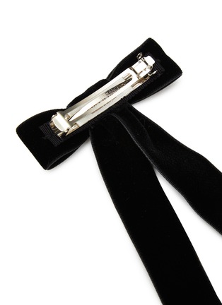 Detail View - Click To Enlarge - JENNIFER BEHR - Velvet Bow Barrette — Black