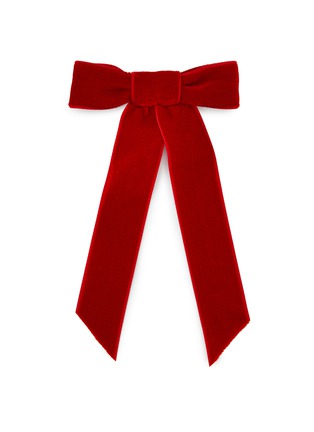 Main View - Click To Enlarge - JENNIFER BEHR - Velvet Bow Barrette — Rouge