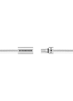 Detail View - Click To Enlarge - LE GRAMME - 7g Polished Sterling Silver Black Diamond Cable Bracelet