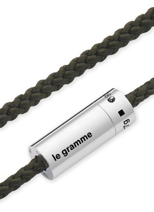 Detail View - Click To Enlarge - LE GRAMME - 5g Brushed Sterling Silver Cord Bracelet