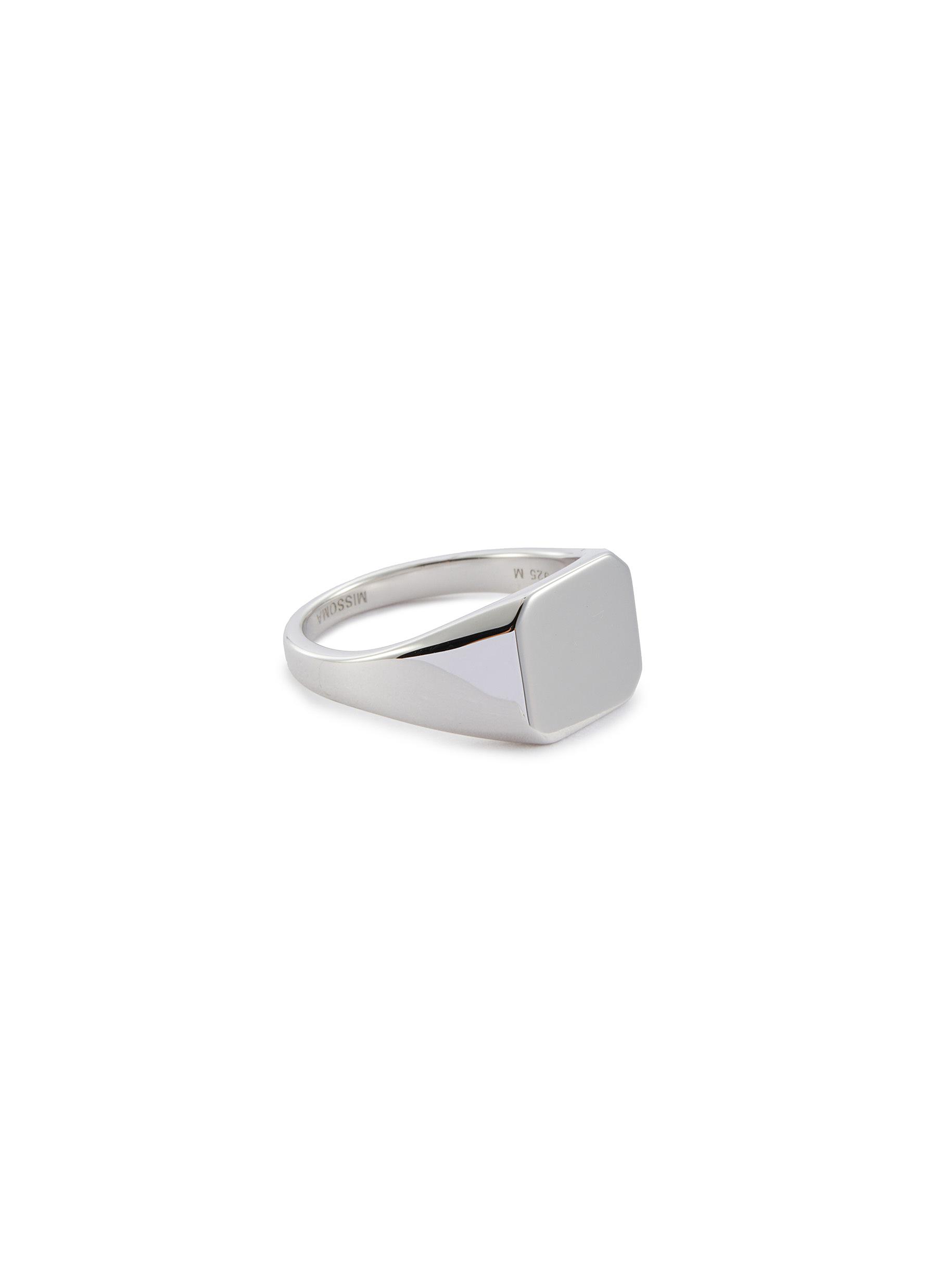 Engravable Signet Ring | Sterling silver | Pandora US